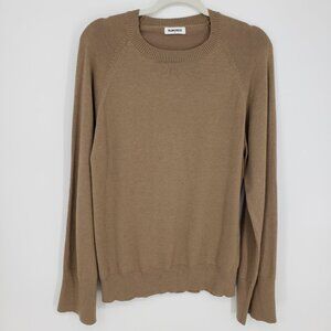 Rumored Tahoe Pullover Jumper Sweater S Womens Relaxed Oversized Fit Teddy Tan